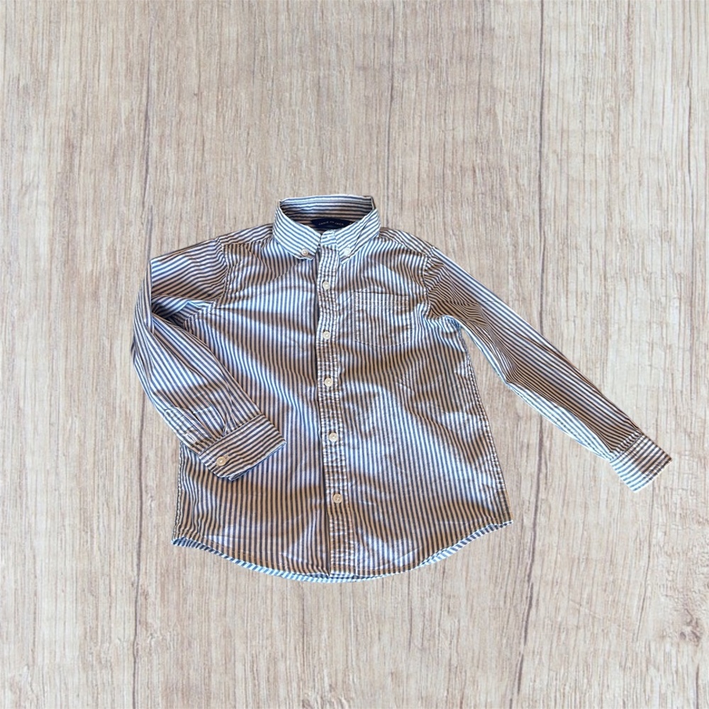 5 Janie and Jack Pinstripe Button Down
